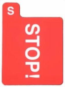 Ersatzkarte "stop" für Bietbox Klassik