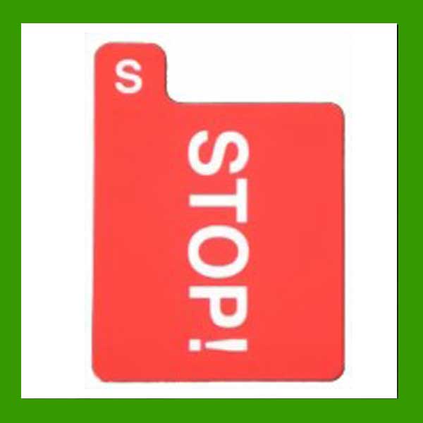 Ersatzkarte "stop" für Bietbox Klassik – Schomanns BridgeDiscount Ersatzkarte "stop" für Bietbox Klassik – Schomanns BridgeDiscount